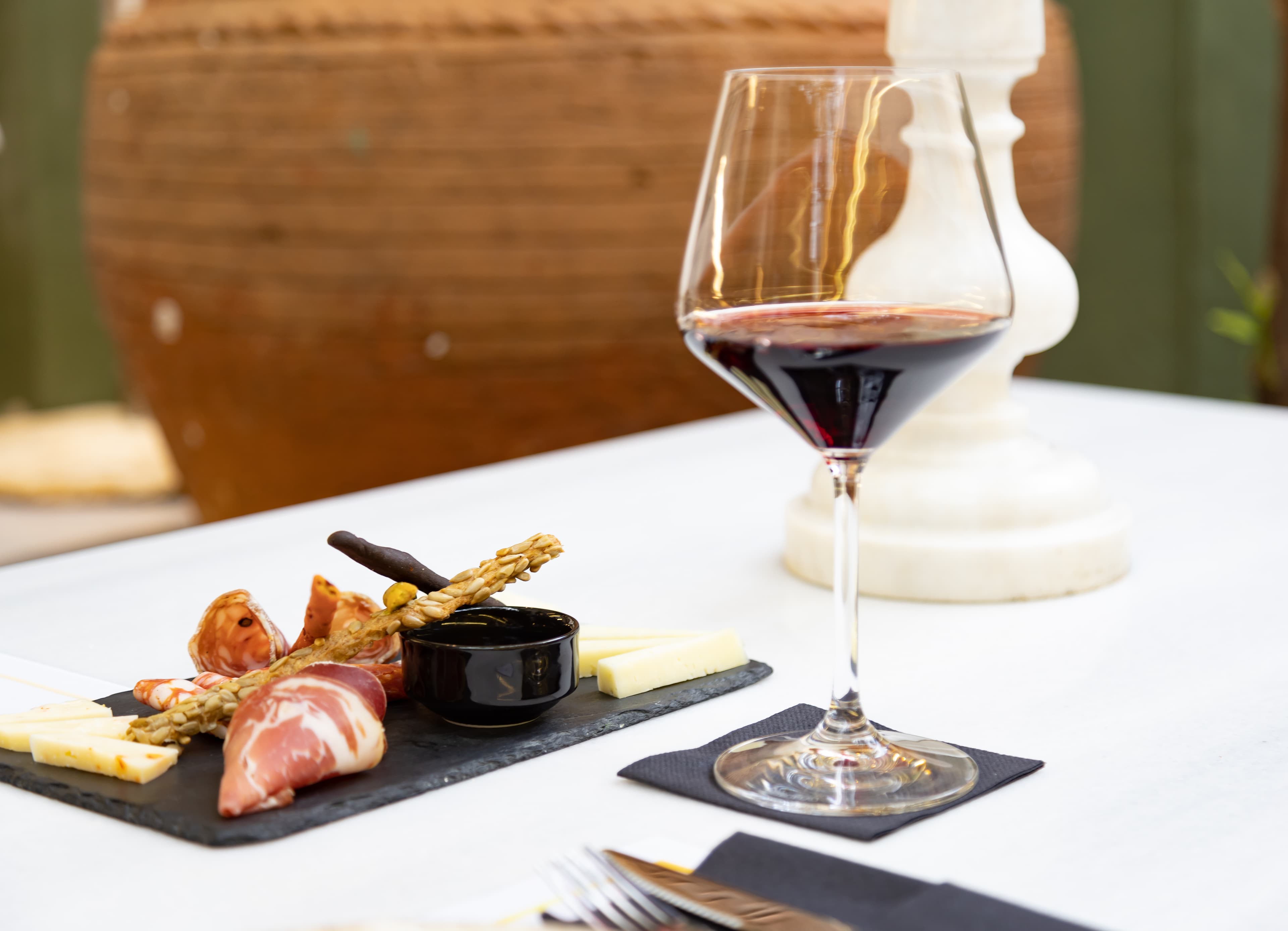 Deep Roots wine tasting flight